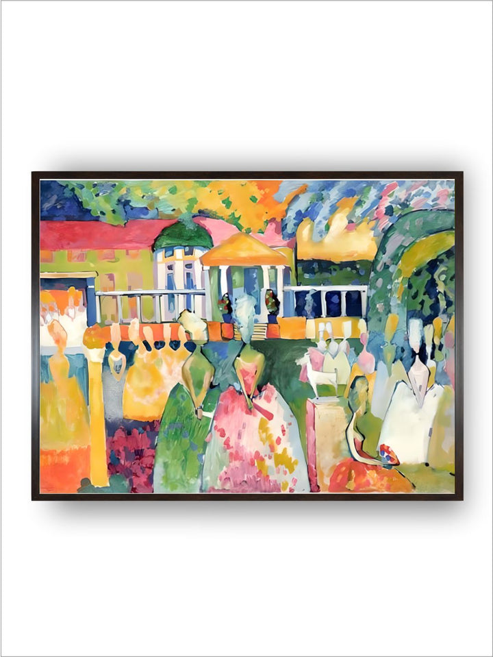 Ladies in Crinolines, 1909 by Wassily Kandinsky
