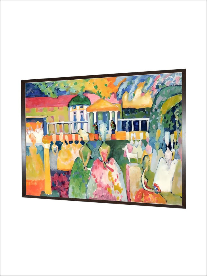 Ladies in Crinolines, 1909 by Wassily Kandinsky