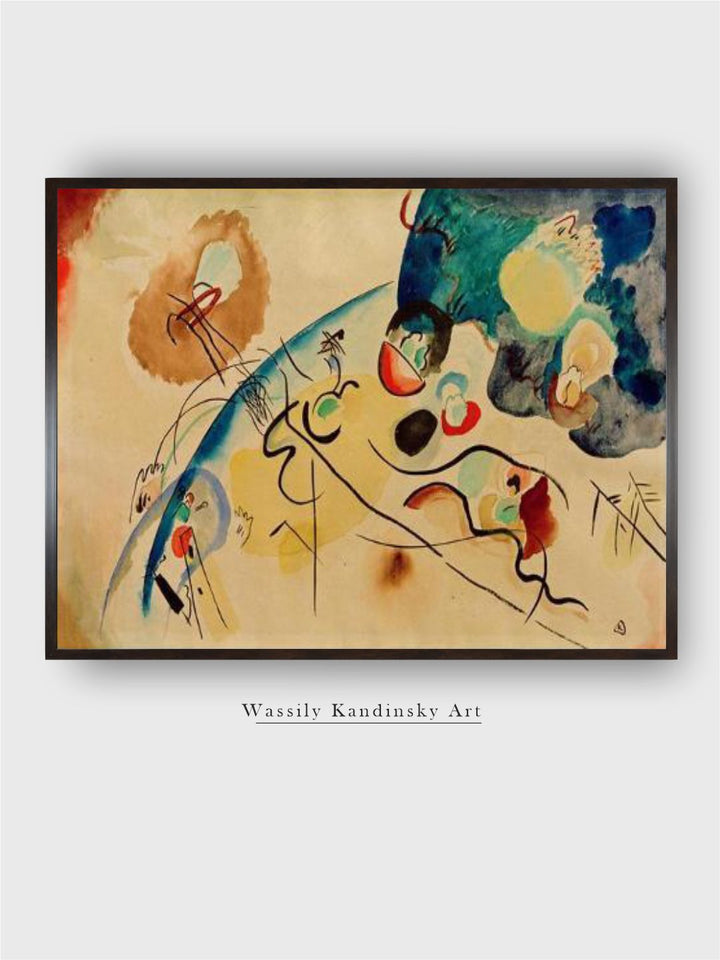 Composition with Trojka Theme, 1911/12 by Wassily Kandinsky