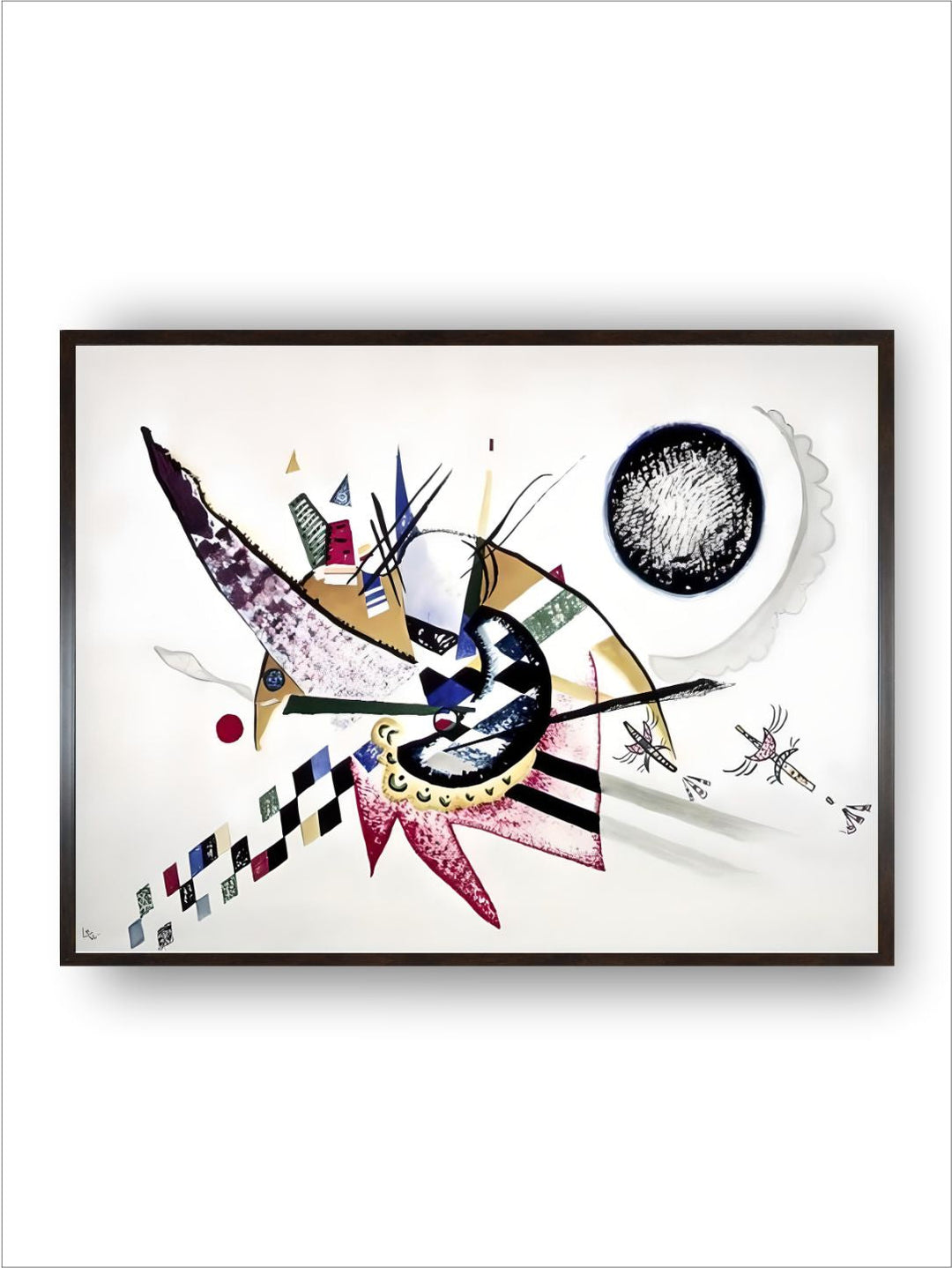 Watercolor Painting of Composition by Wassily Kandinsky