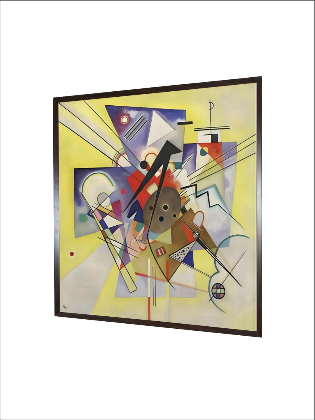 Yellow Accompaniment, February-March 1924 by Wassily Kandinsky