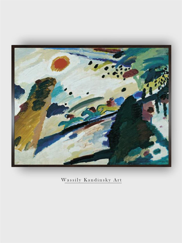 Romantic Landscape, 1911 by Wassily Kandinsky