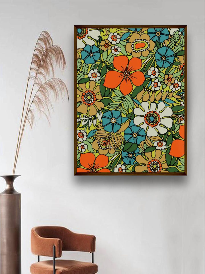 " Multicoloured Abstract Painting Wall Art''