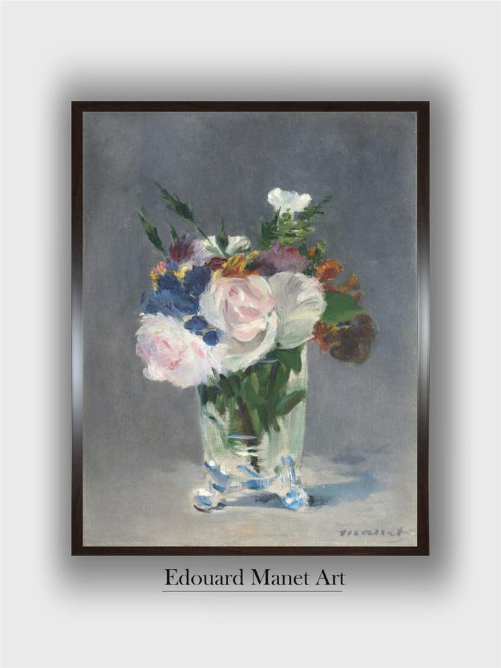 Flowers in a Crystal Vase, C.1882 by Edouard Manet