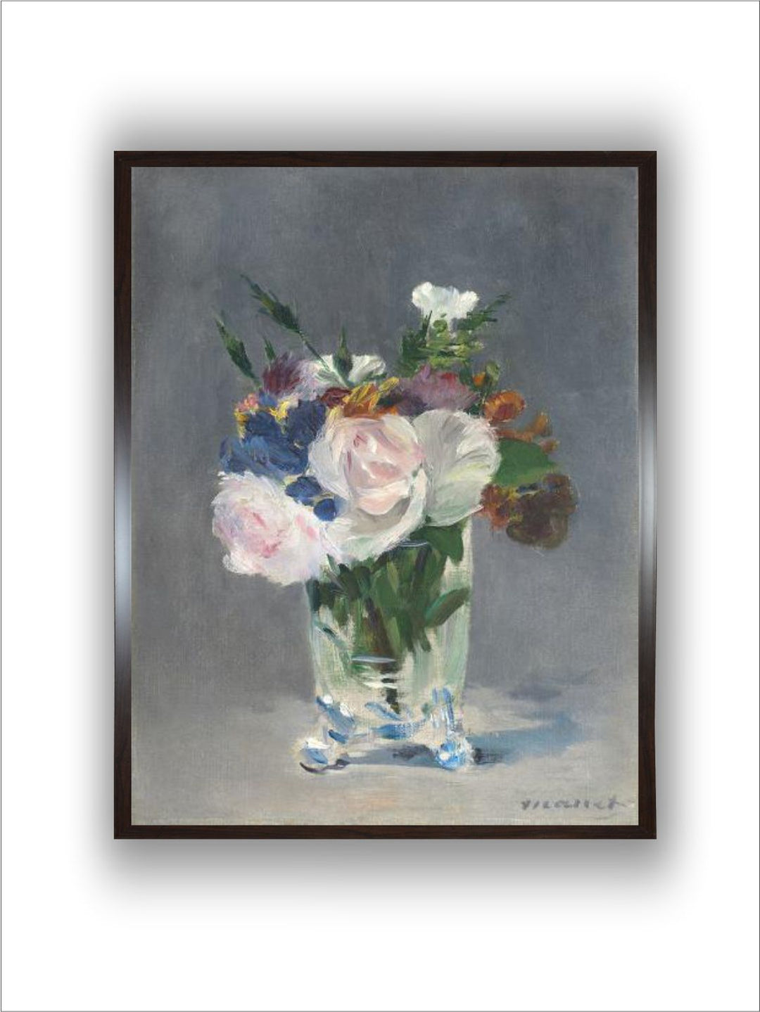 Flowers in a Crystal Vase, C.1882 by Edouard Manet