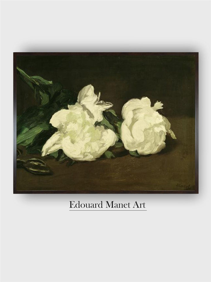 Branch of White Peonies and Secateurs, 1864 by Edouard Manet