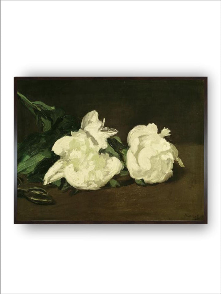 Branch of White Peonies and Secateurs, 1864 by Edouard Manet