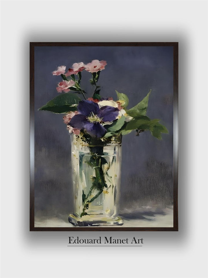 Ragged Robins and Clematis, c.1882 by Edouard Manet