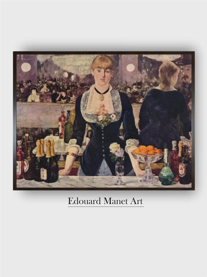 The Bar at the Folies-Bergere, 1882, (1938) by Edouard Manet