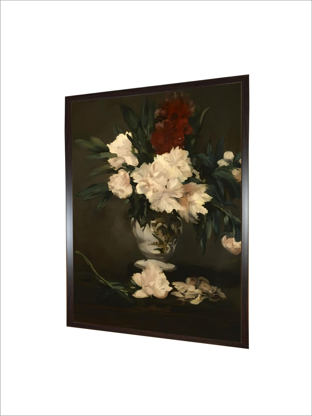 Vase with Peonies on a Pedestal, c.1864 by Edouard Manet