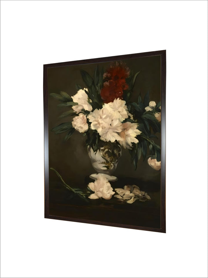 Vase with Peonies on a Pedestal, c.1864 by Edouard Manet