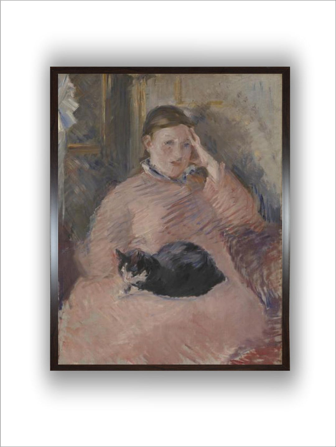 Woman with a Cat by Edouard Manet