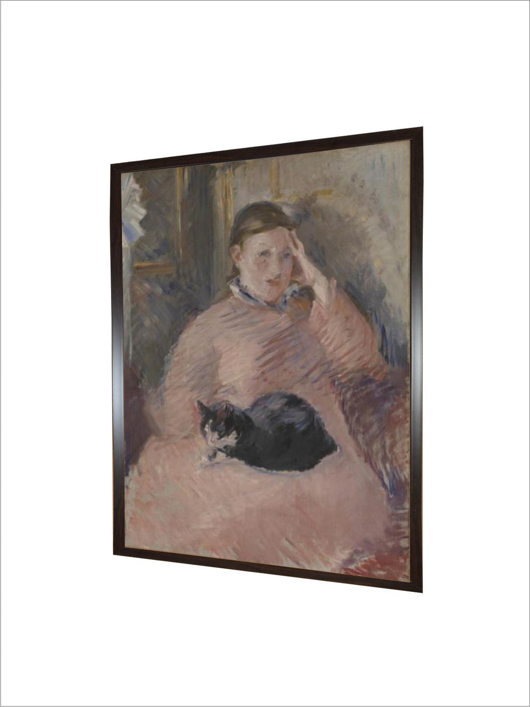Woman with a Cat by Edouard Manet