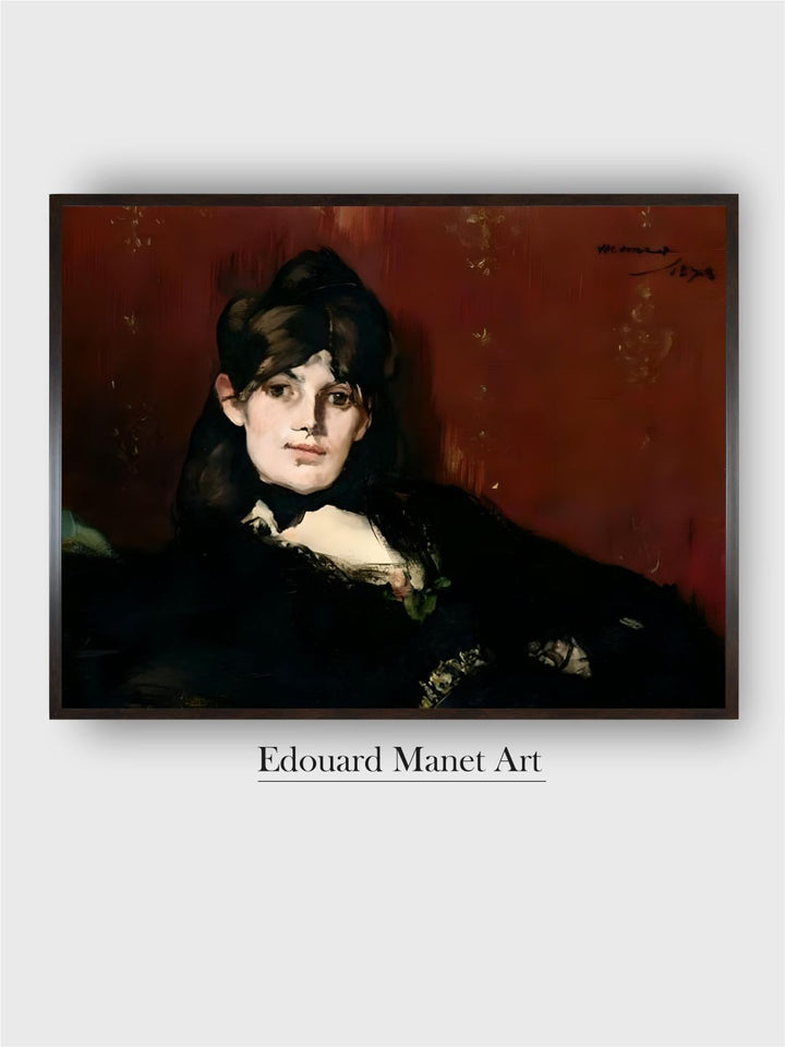 Berthe Morisot (1841-95) Reclining, 1873 by Edouard Manet