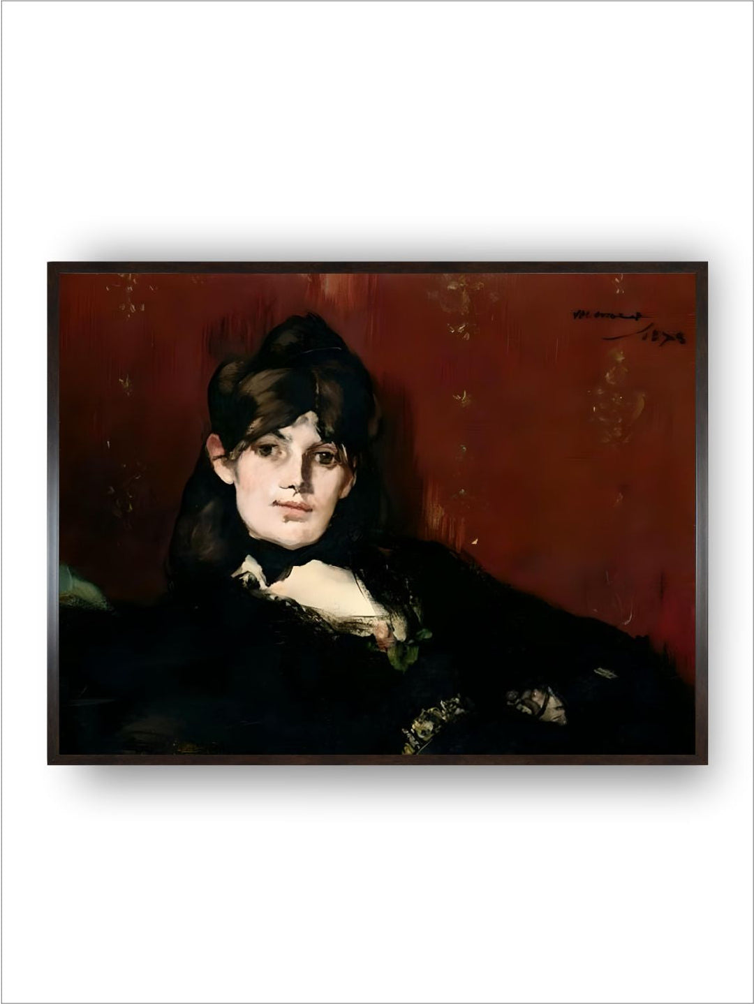 Berthe Morisot (1841-95) Reclining, 1873 by Edouard Manet