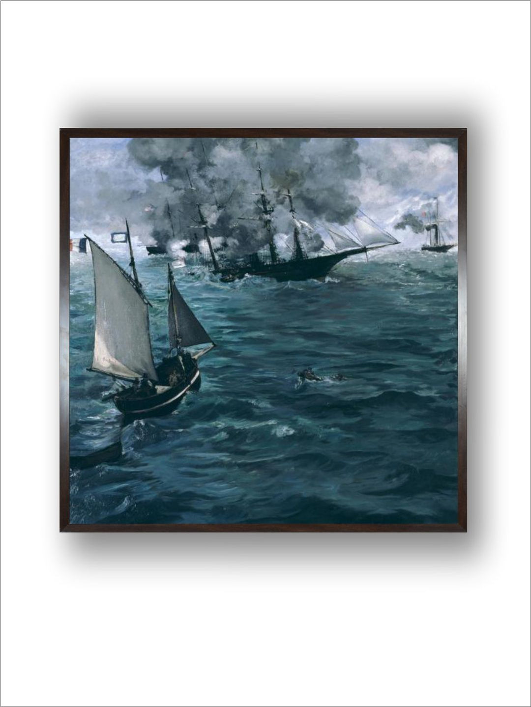 The Battle of the Kearsarge and the Alabama, 1864 by Edouard Manet