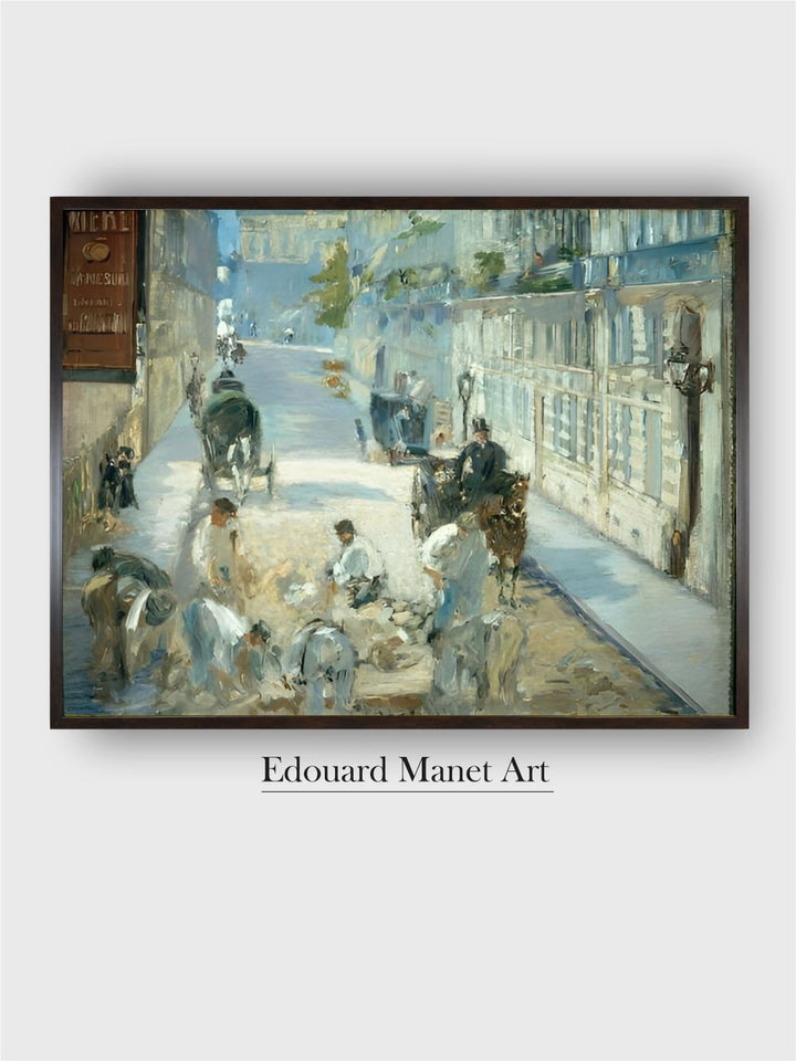 The Rue Mosnier with Pavers, 1878 by Edouard Manet