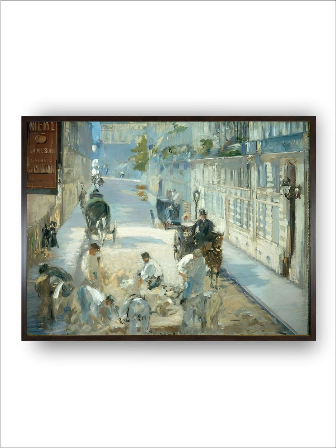 The Rue Mosnier with Pavers, 1878 by Edouard Manet