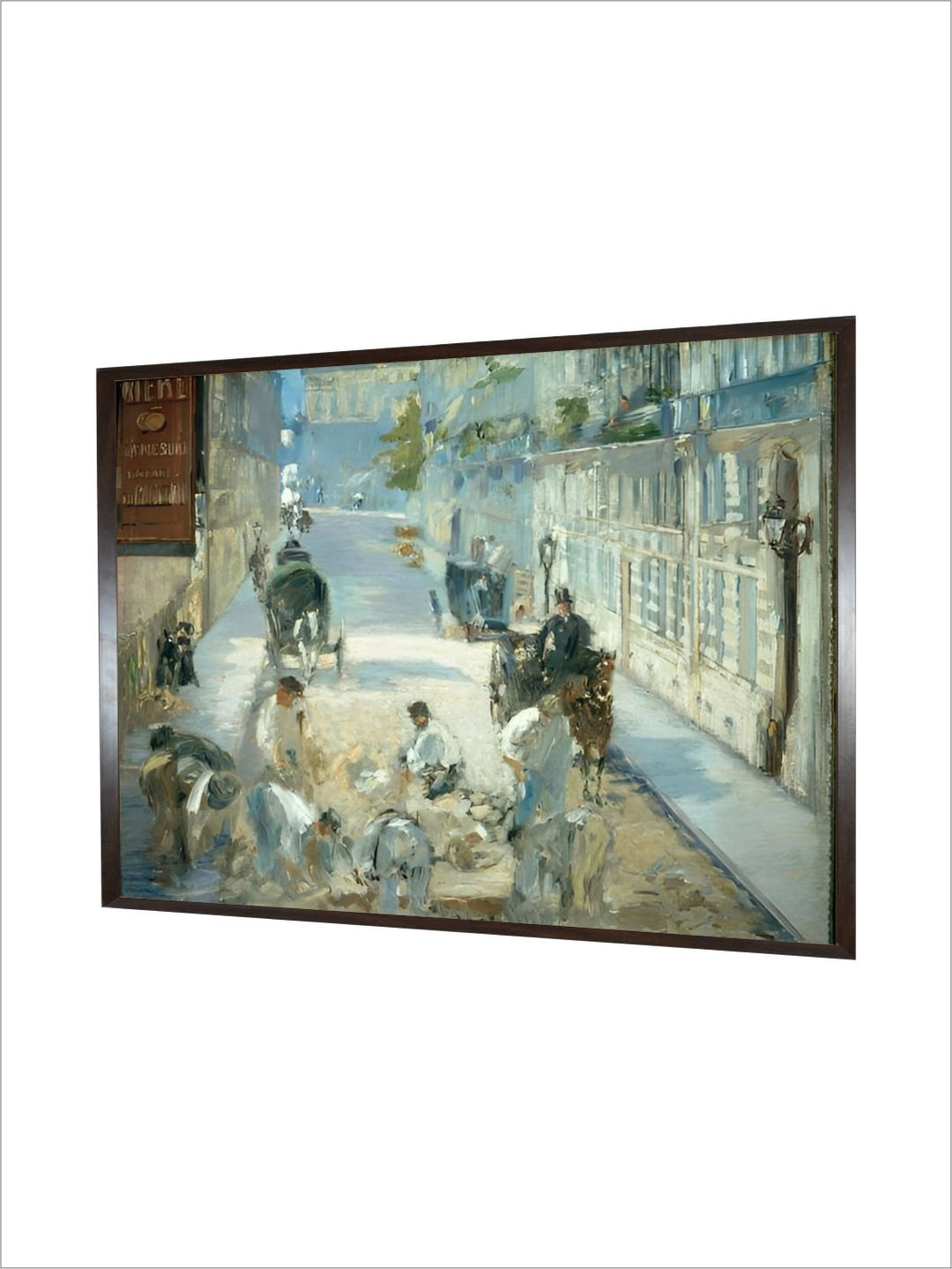 The Rue Mosnier with Pavers, 1878 by Edouard Manet