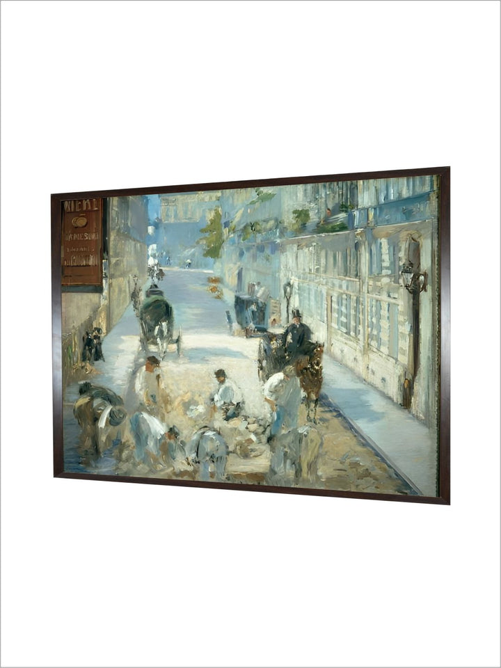 The Rue Mosnier with Pavers, 1878 by Edouard Manet
