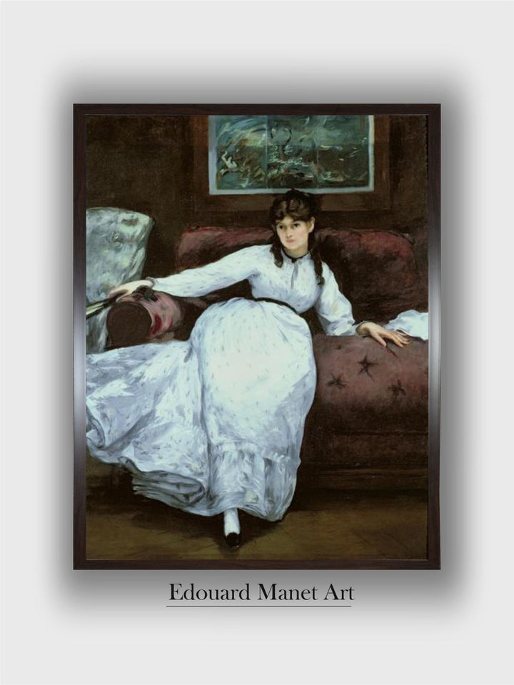 The Rest, Portrait of Berthe Morisot, 1870 by Edouard Manet