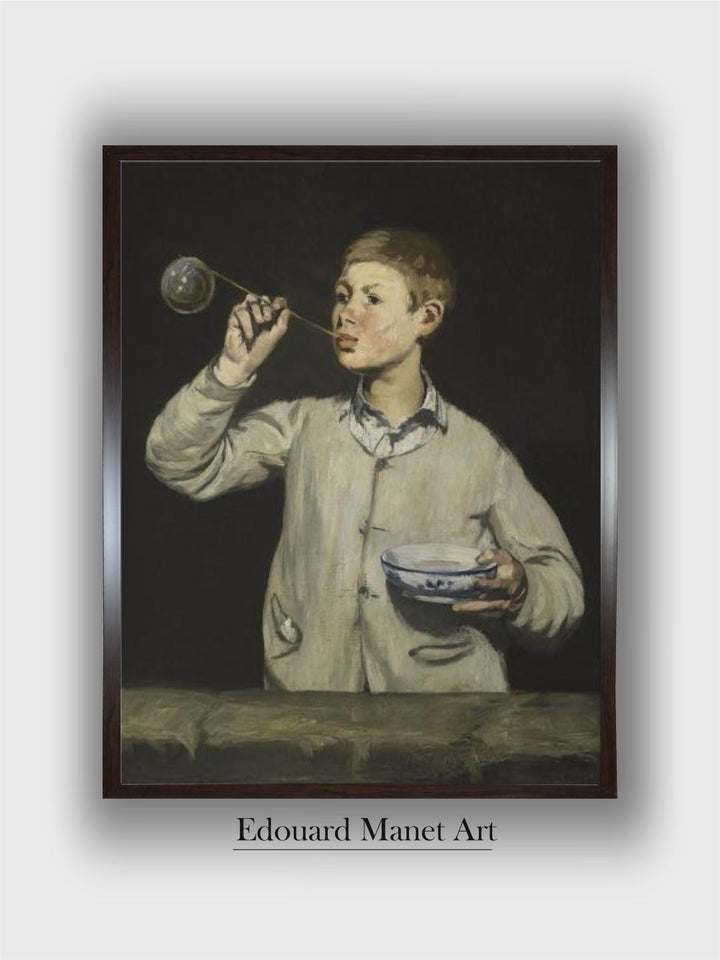Boy Blowing Smoke Bubbles, 1867-9 by Edouard Manet