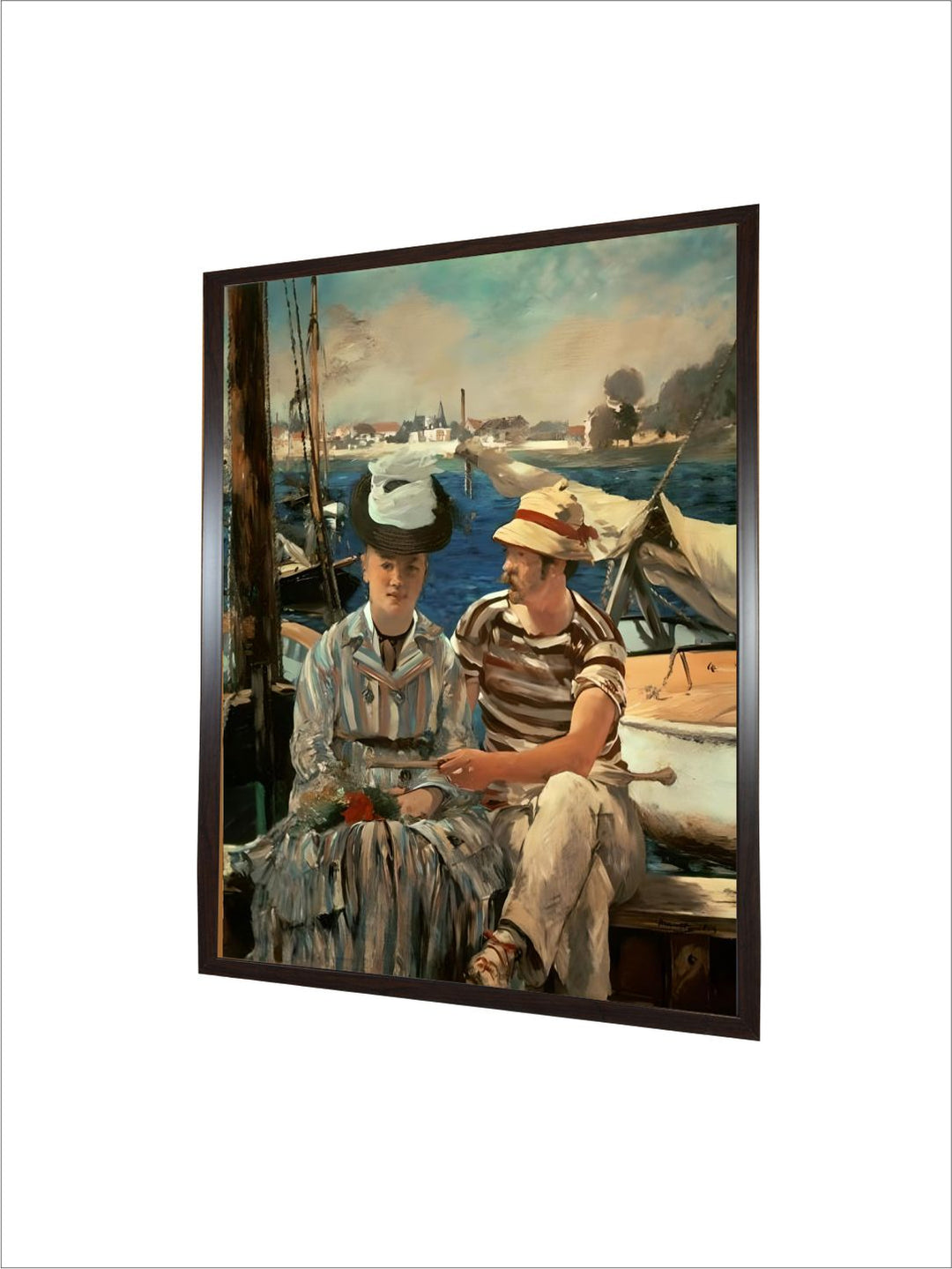 Un dimanche sur la Seine (Argenteuil) (1874). by Edouard Manet