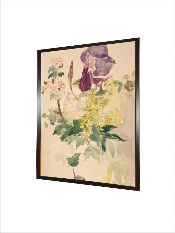 Flower Piece with Iris, Laburnum, and Geranium, 1880 by Edouard Manet