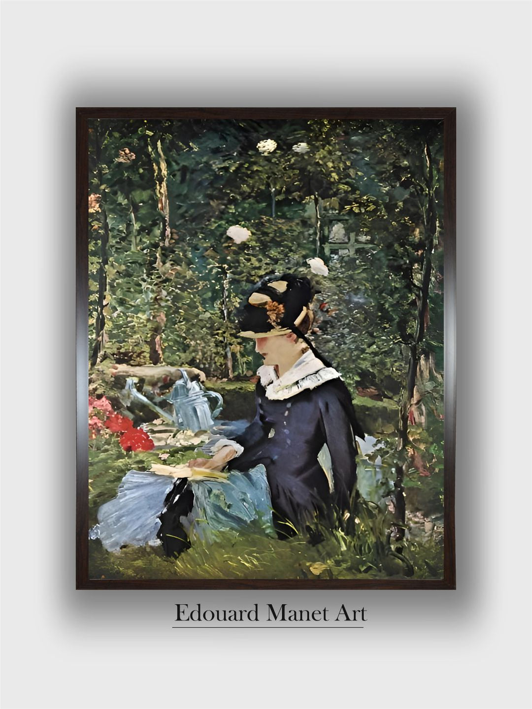 Young Girl on the Threshold of the Garden at Bellevue, 1880 by Edouard Manet