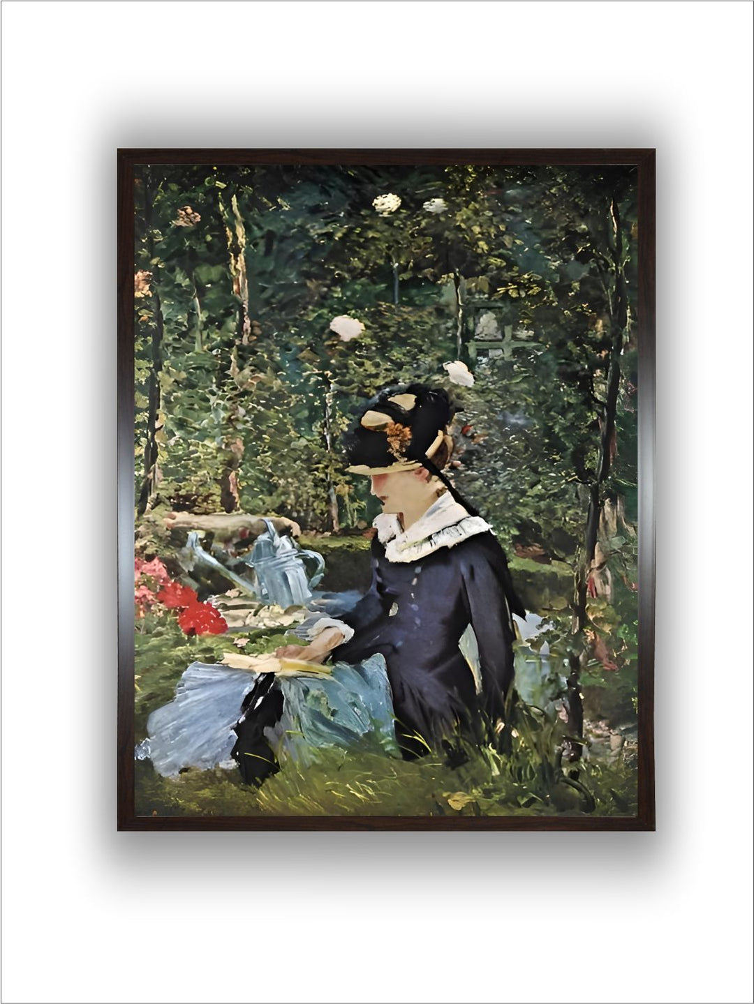 Young Girl on the Threshold of the Garden at Bellevue, 1880 by Edouard Manet