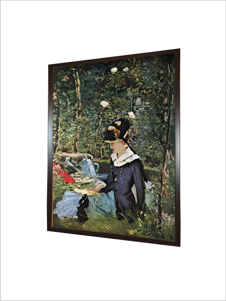 Young Girl on the Threshold of the Garden at Bellevue, 1880 by Edouard Manet