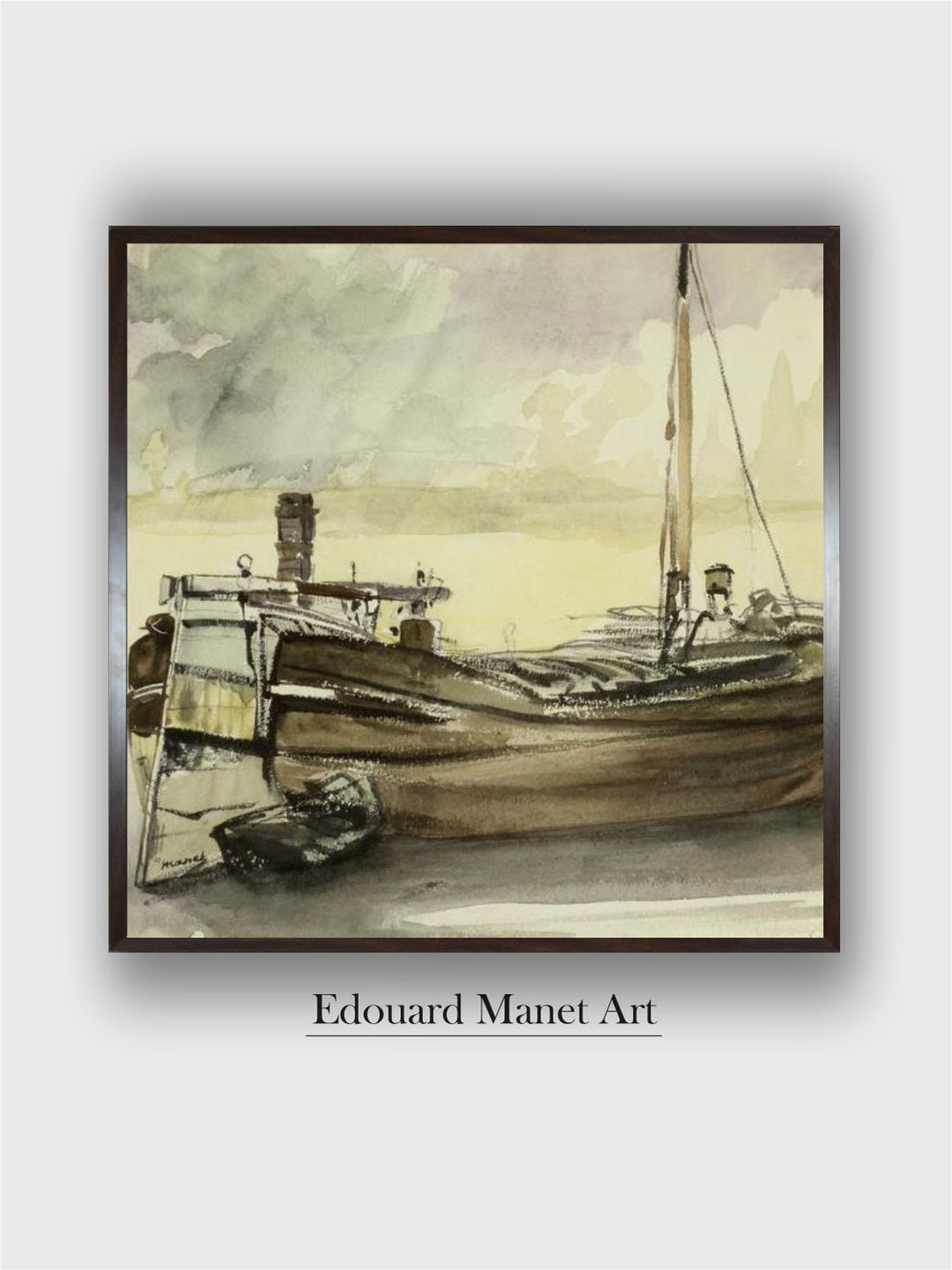 The Barge by Edouard Manet