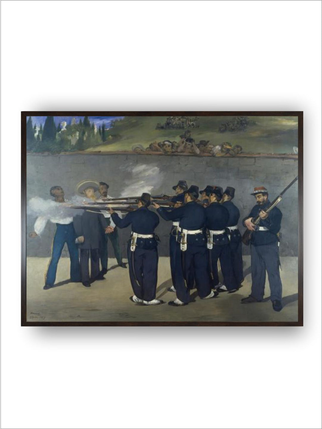 The Execution of Emperor Maximilian of Mexico 1867 by Edouard Manet