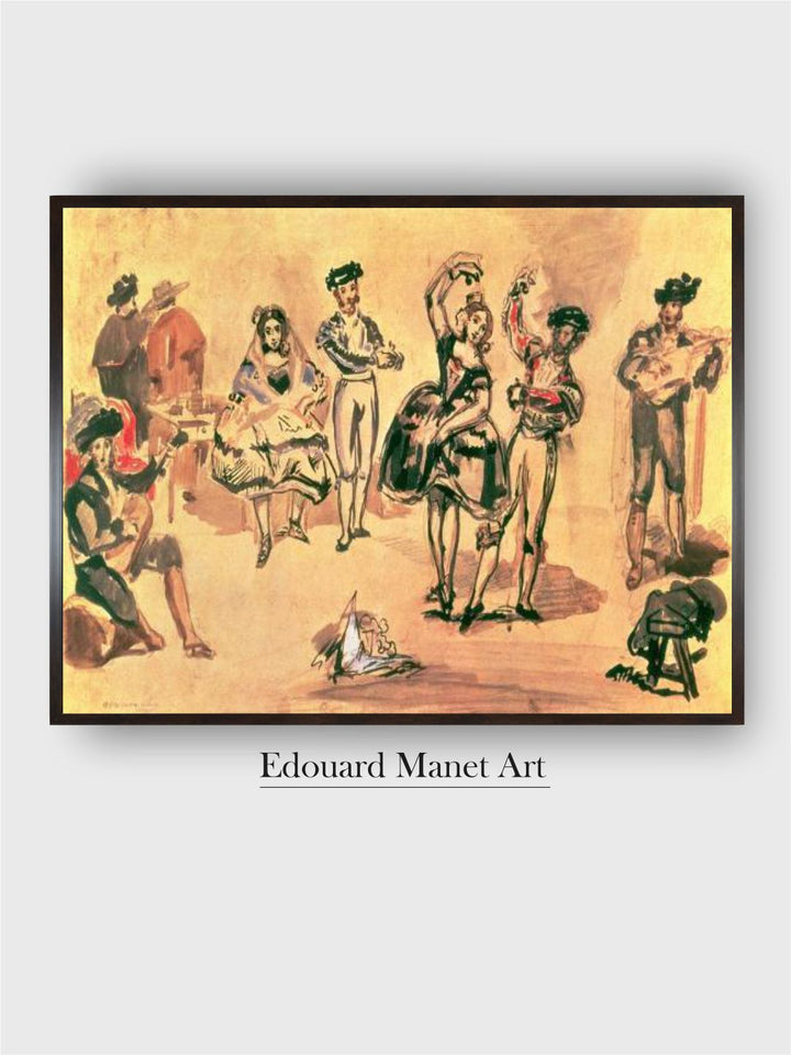Spanish dancers, 1862 by Edouard Manet