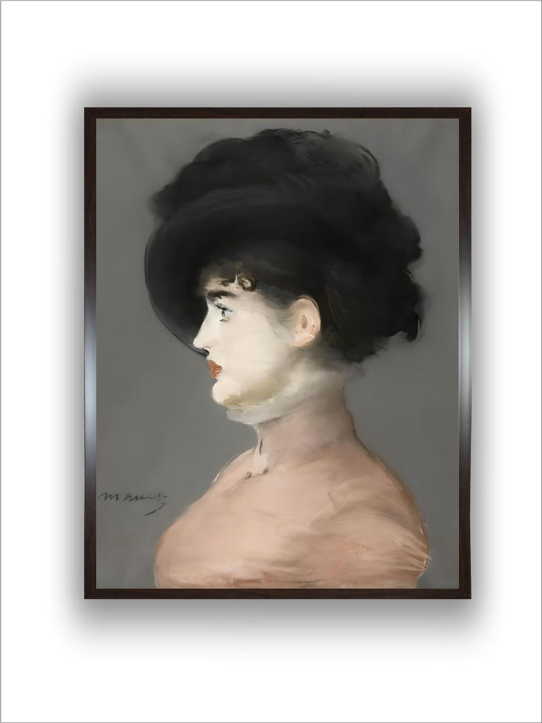 La femme au chapeau noir : portrait d'Irma Brunner la Viennoise by Edouard Manet