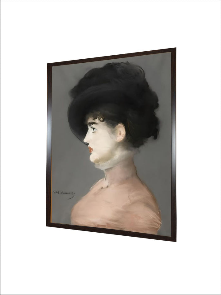 La femme au chapeau noir : portrait d'Irma Brunner la Viennoise by Edouard Manet