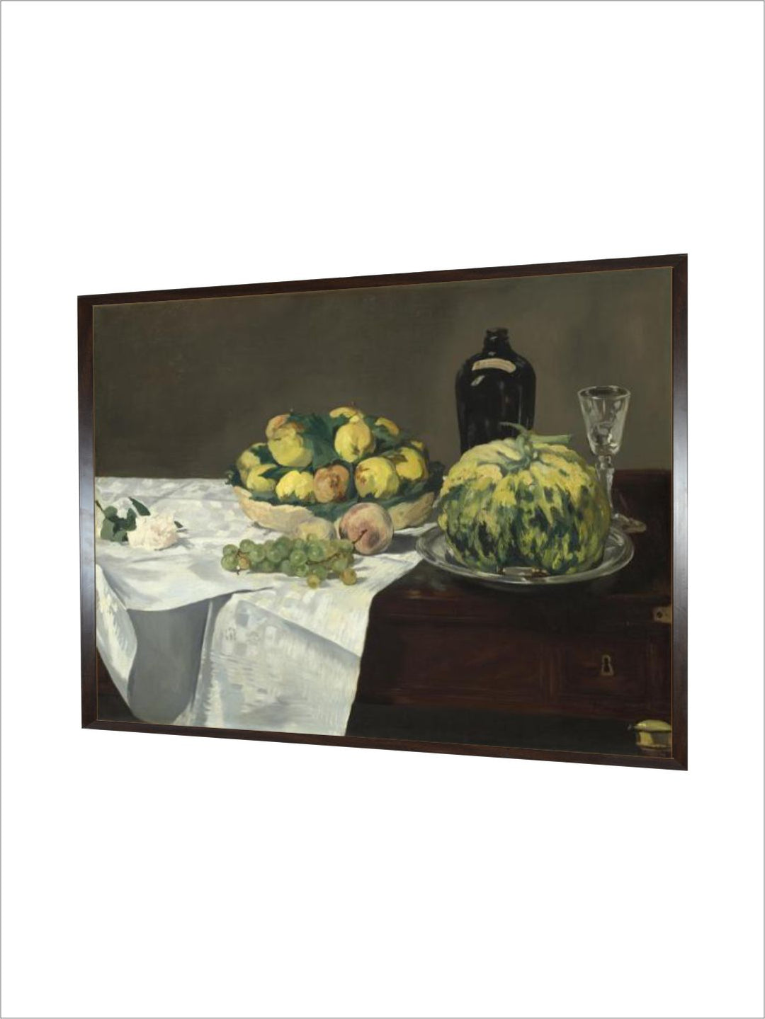 Still Life with Melon and Peaches, c.1866 by Edouard Manet