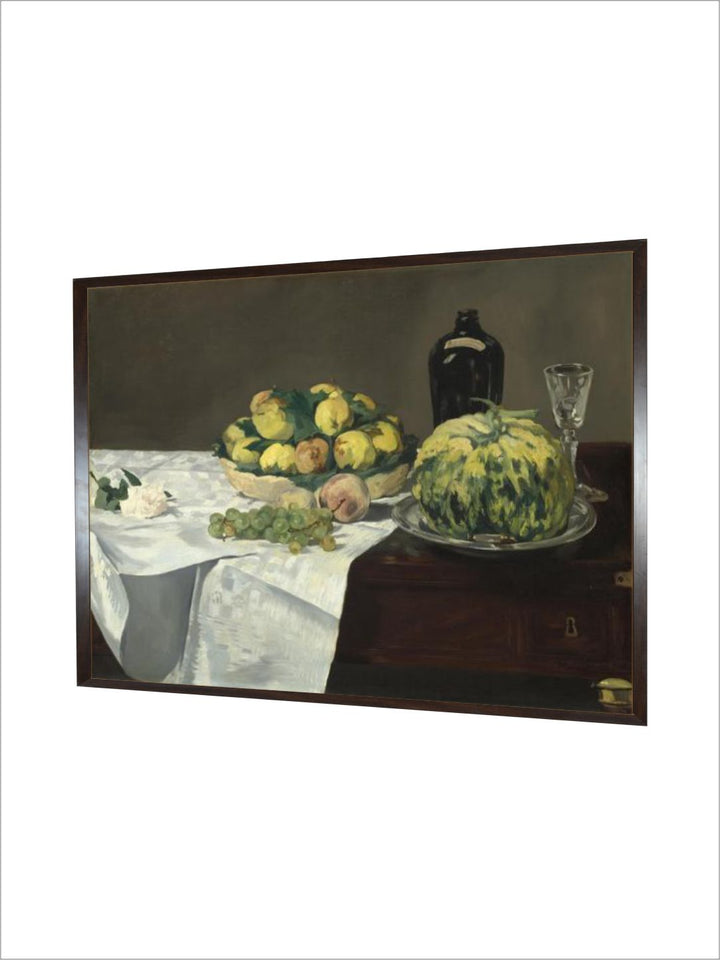 Still Life with Melon and Peaches, c.1866 by Edouard Manet