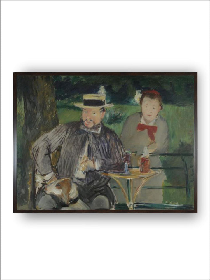 Portrait of Ernest Hoschedé with His daughter Marthe, C. 1876 by Edouard Manet