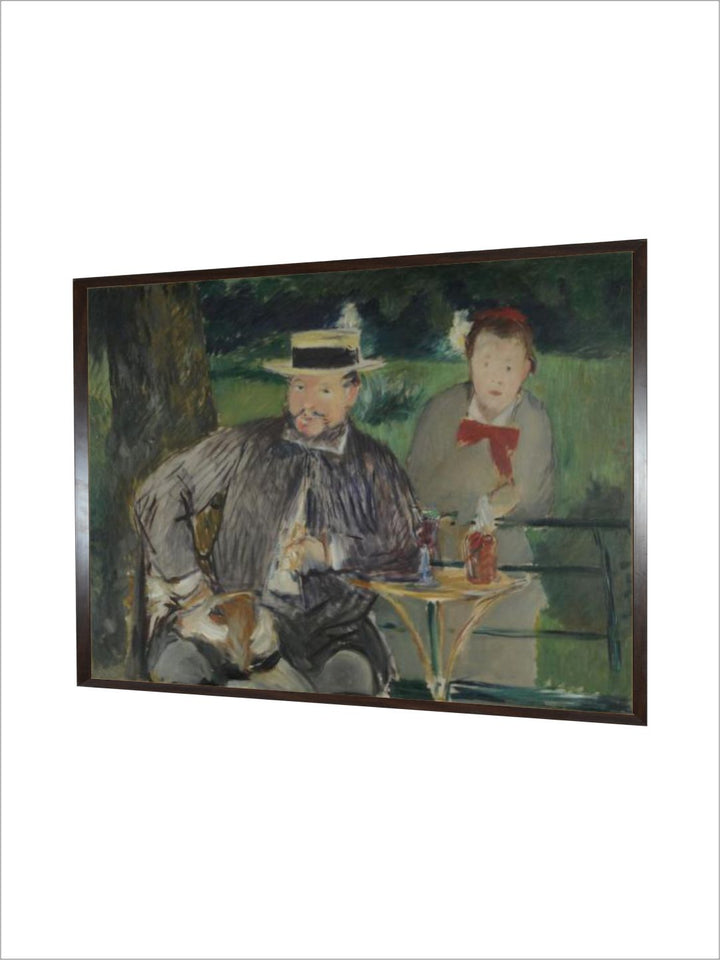 Portrait of Ernest Hoschedé with His daughter Marthe, C. 1876 by Edouard Manet