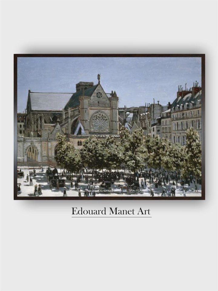 Saint-Germain-L'Auxerrois Church, Paris, 1866 by Edouard Manet