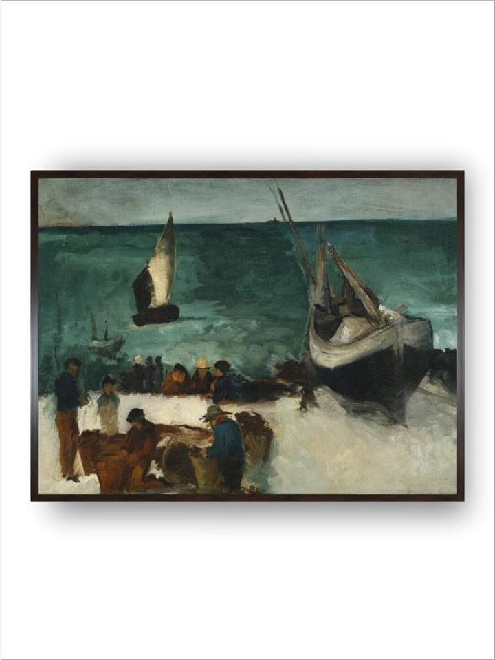 Fishing Boats and Fishermen by Edouard Manet