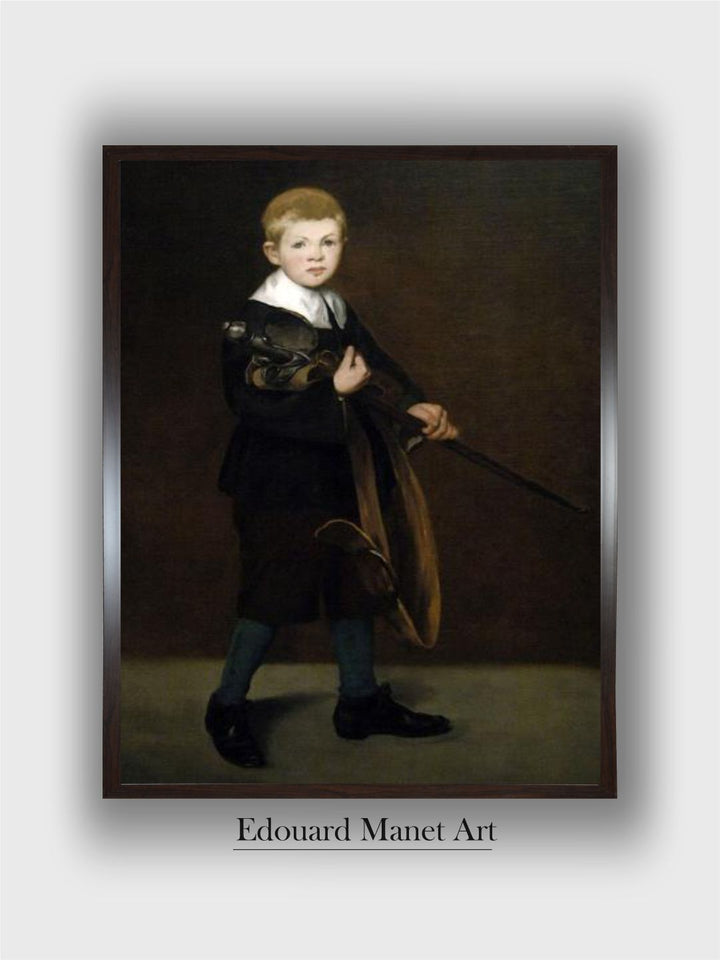 "Boy With a Sword" 1861 by Edouard Manet