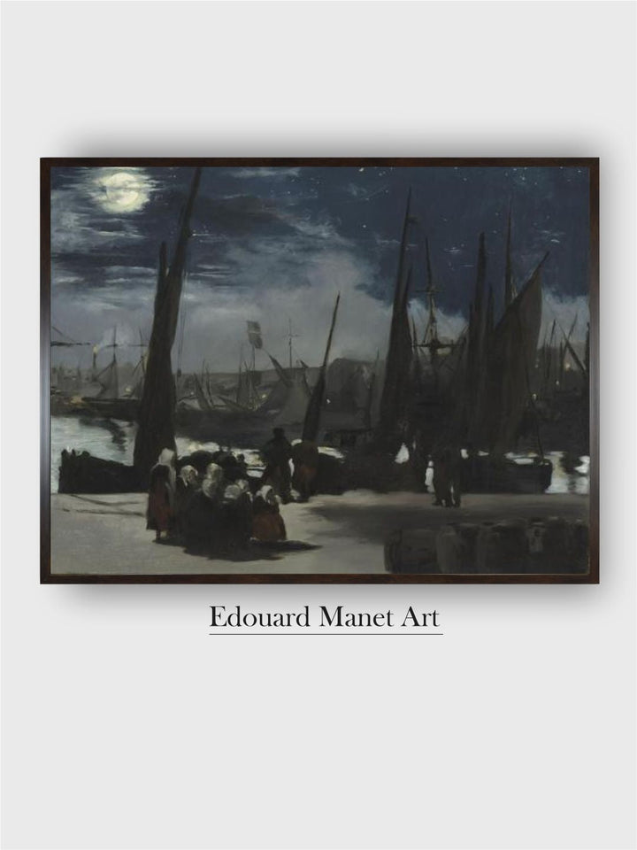 Clair de lune sur le port de Boulogne by Edouard Manet