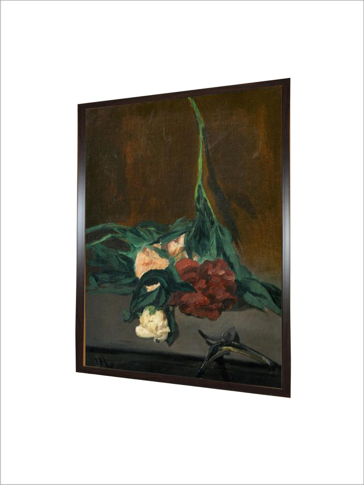 A Stem of Peonies and Pruning Shears, 1864 by Edouard Manet