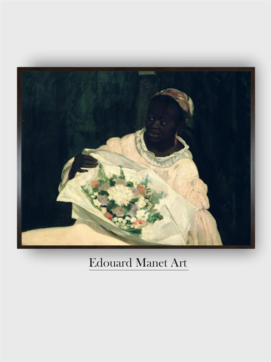 Olympia, detail of the Black Servant, 1863 by Edouard Manet
