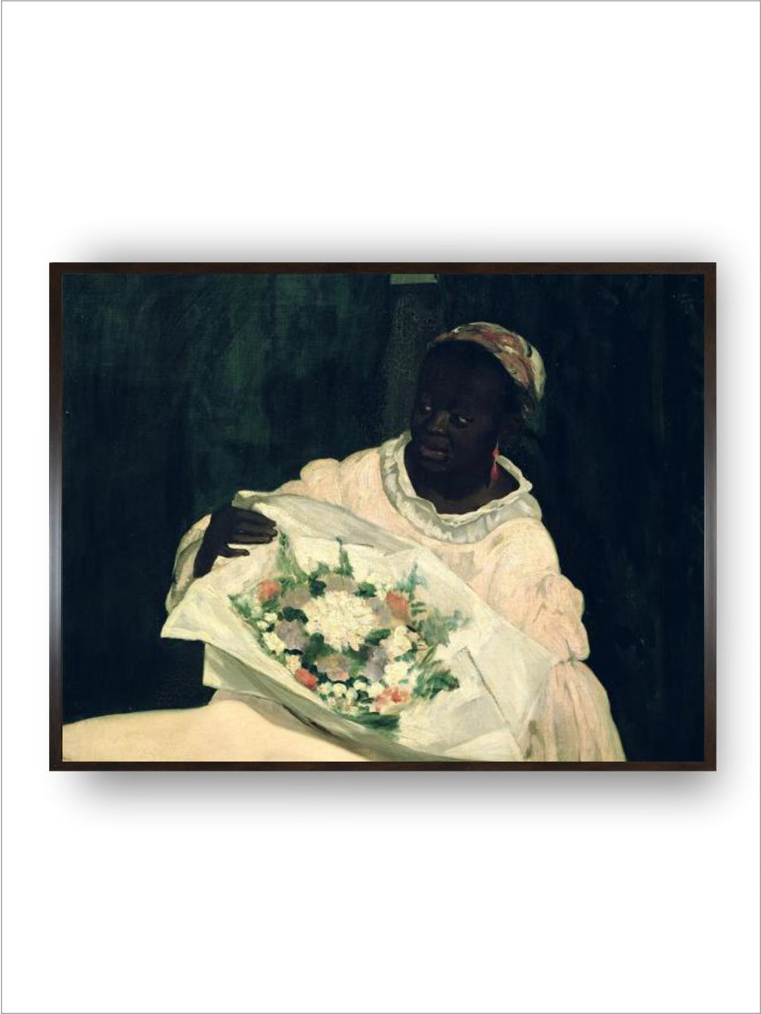 Olympia, detail of the Black Servant, 1863 by Edouard Manet