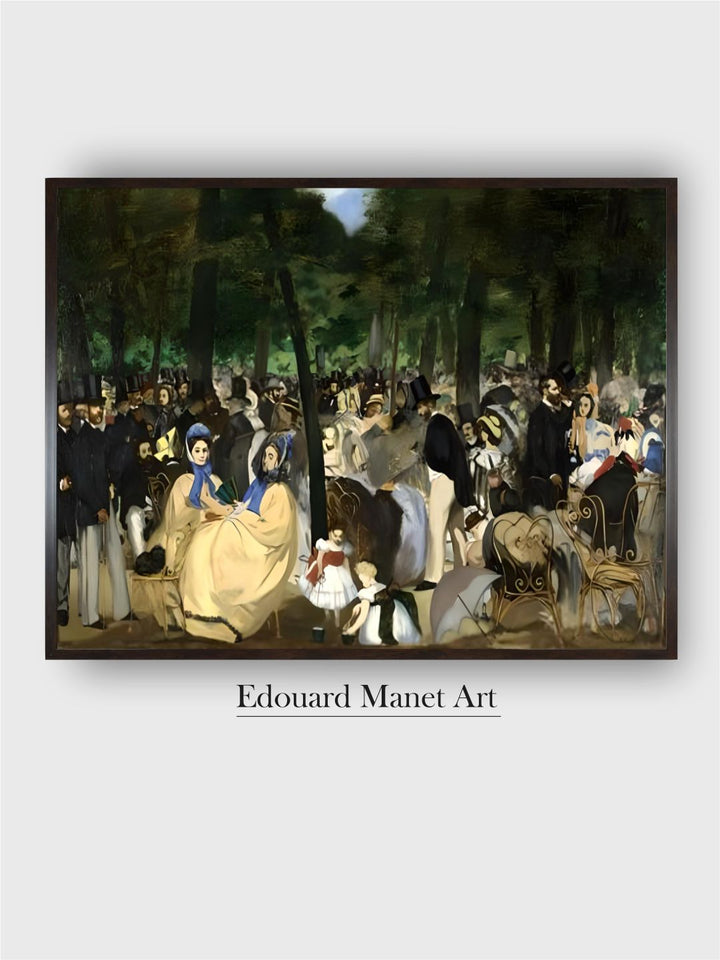 Music in the Tuileries, 1862 by Edouard Manet