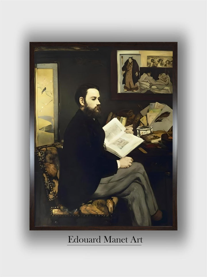 Portrait of Emile Zola by Edouard Manet