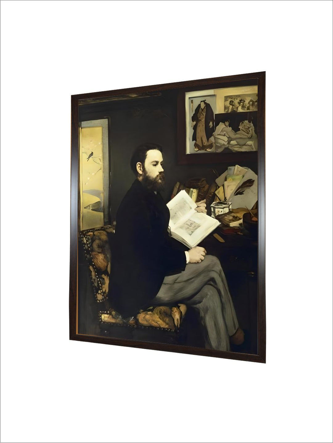 Portrait of Emile Zola by Edouard Manet
